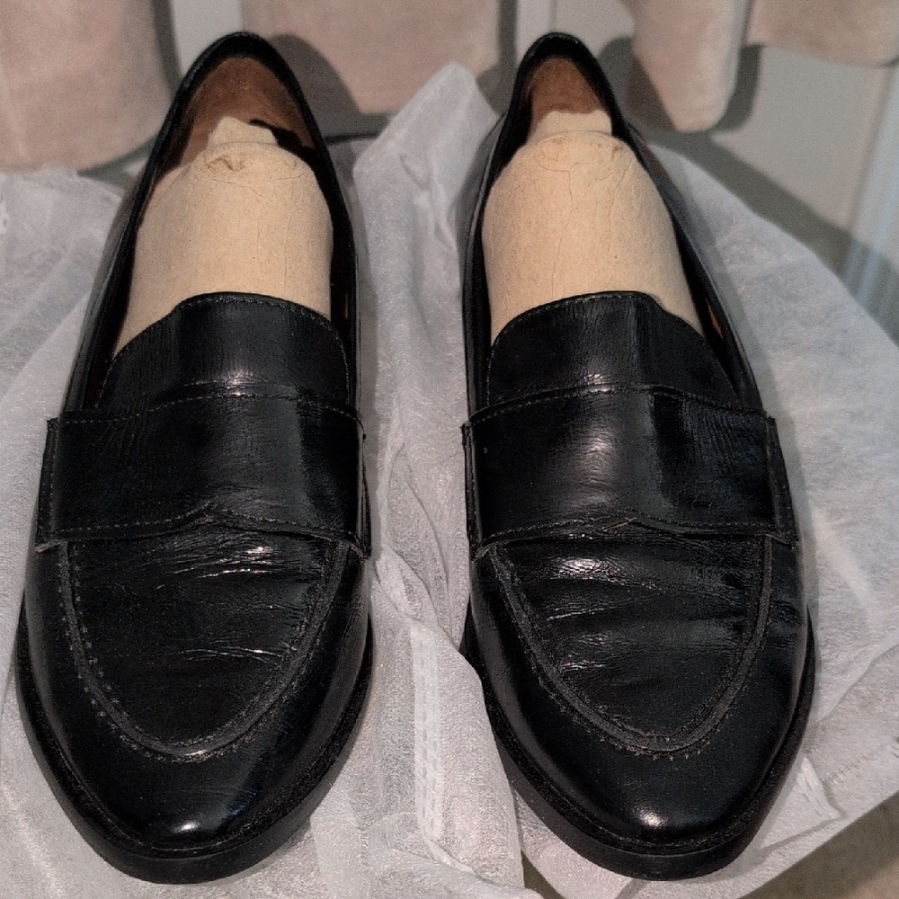 Handmade In Italy Black Soft Leather Loafers